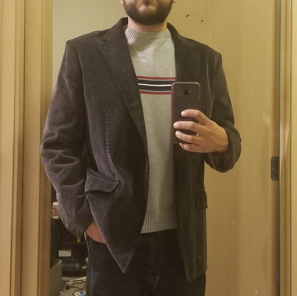 Mens Claiborne 42R Corduroy Blazer MSRP 120.00